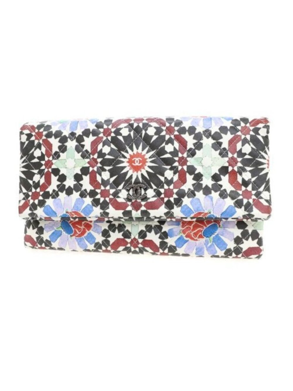 Chanel Quilted Clutch Multicolor